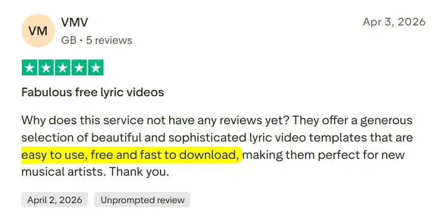 Client testimonial